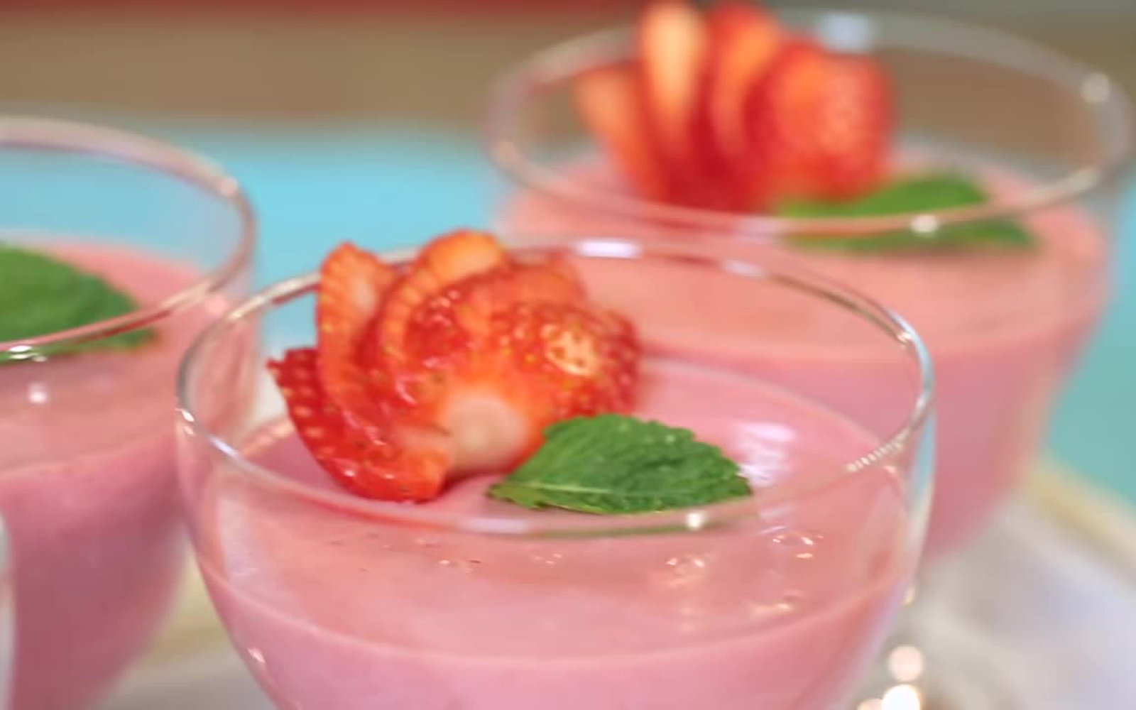 Receita de Receita de Mousse de Morango