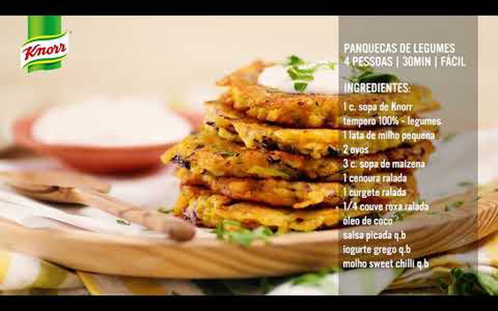 Panquecas de Legumes