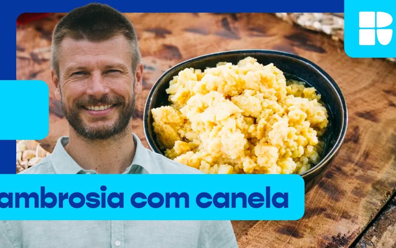 Ambrosia com calda de canela