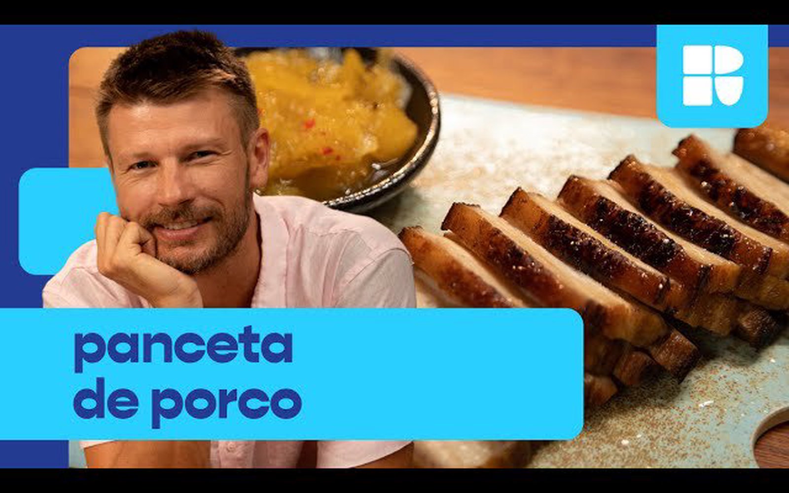 Panceta de porco com geleia de abacaxi e pimenta