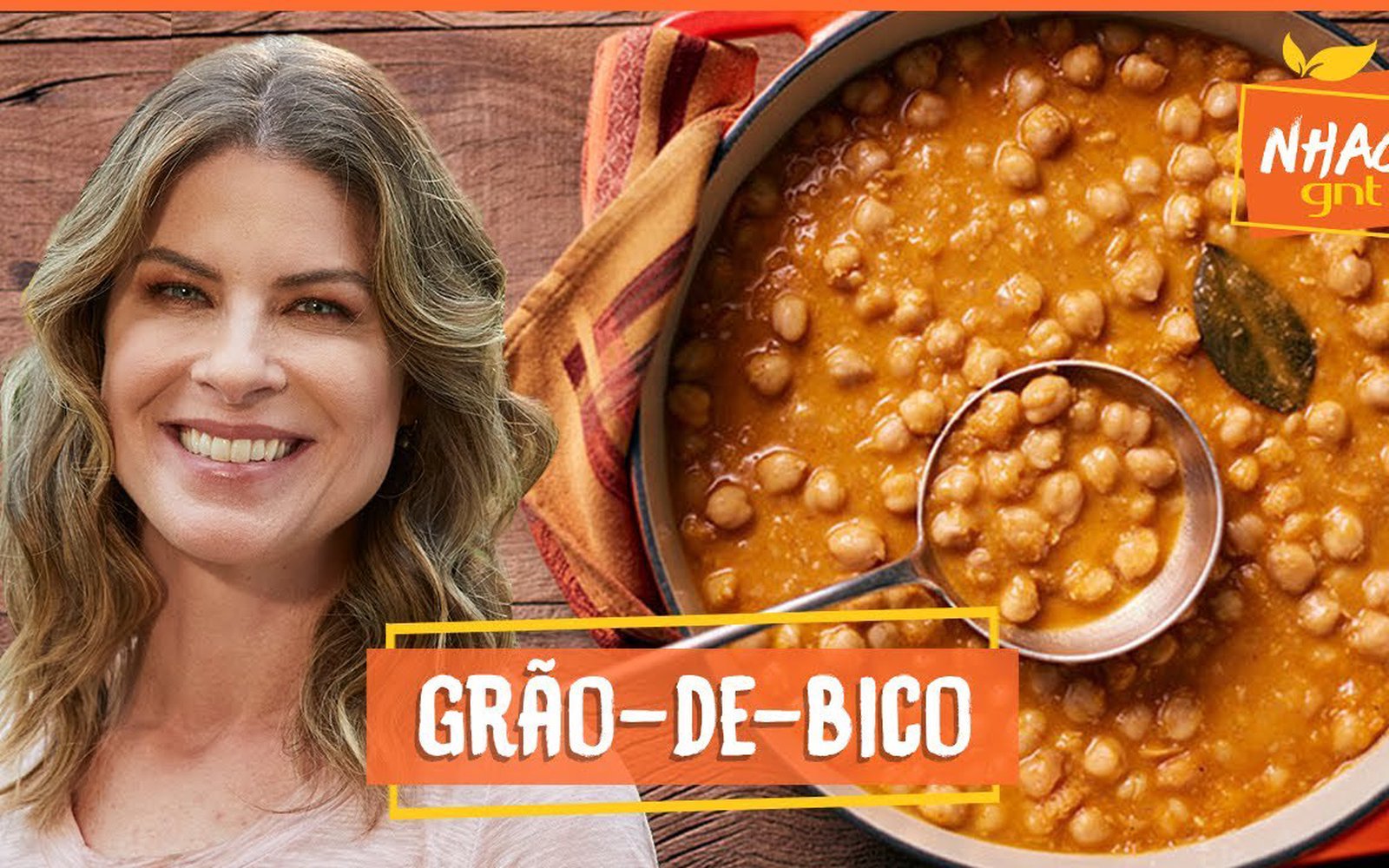 Grão-de-bico ensopado na panela de pressão