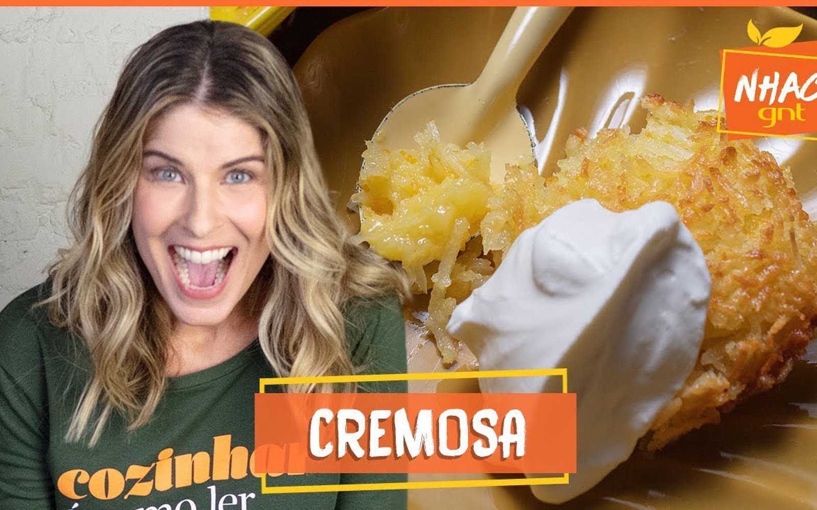 Cocada de Forno com Raspas de Laranja