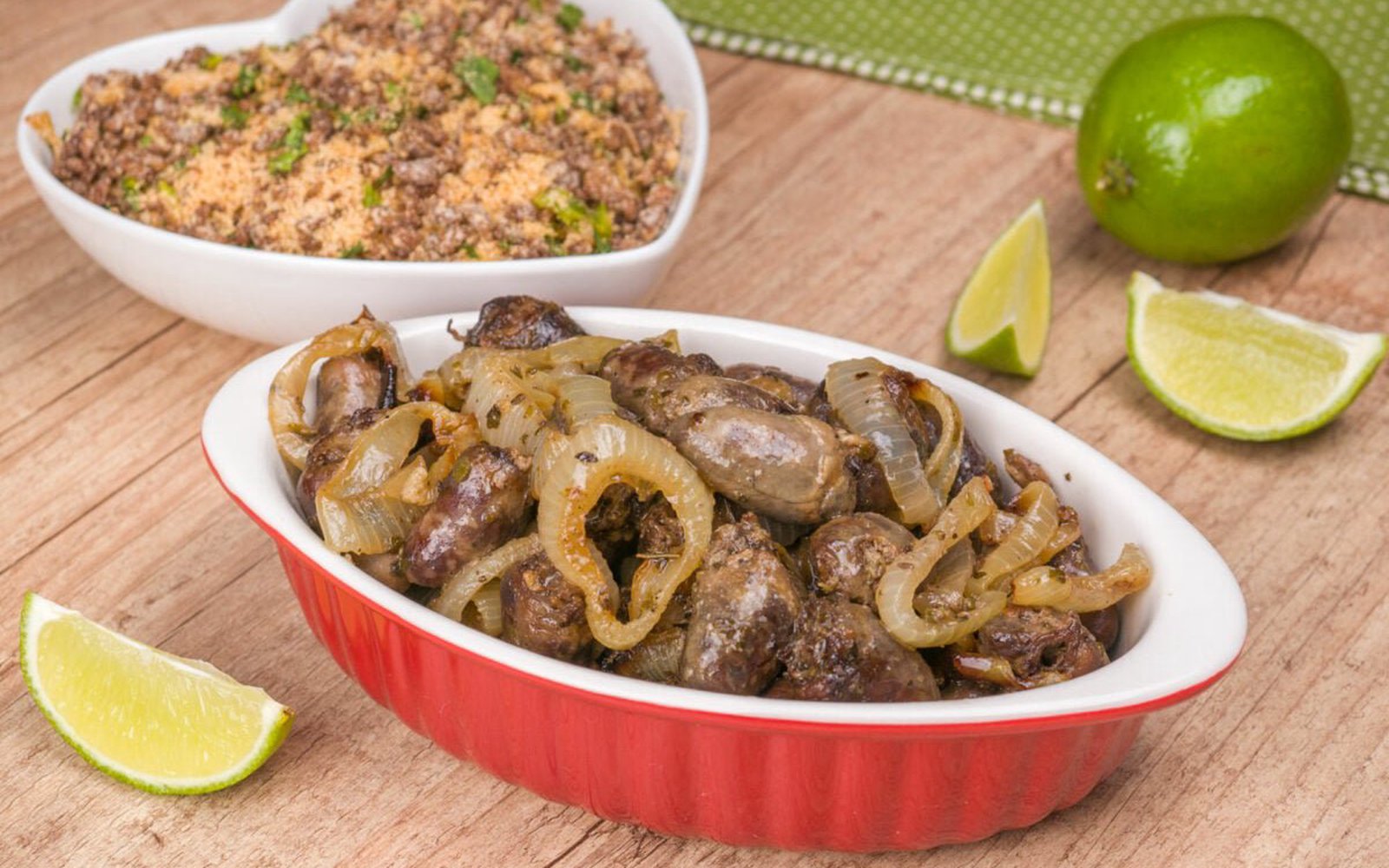 Coração de Frango Acebolado na Air Fryer