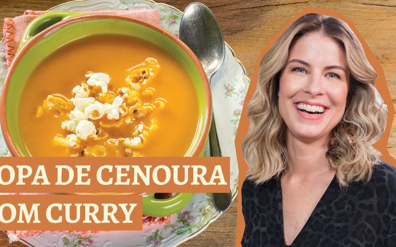 Sopa de Cenoura com Curry e Leite de Coco