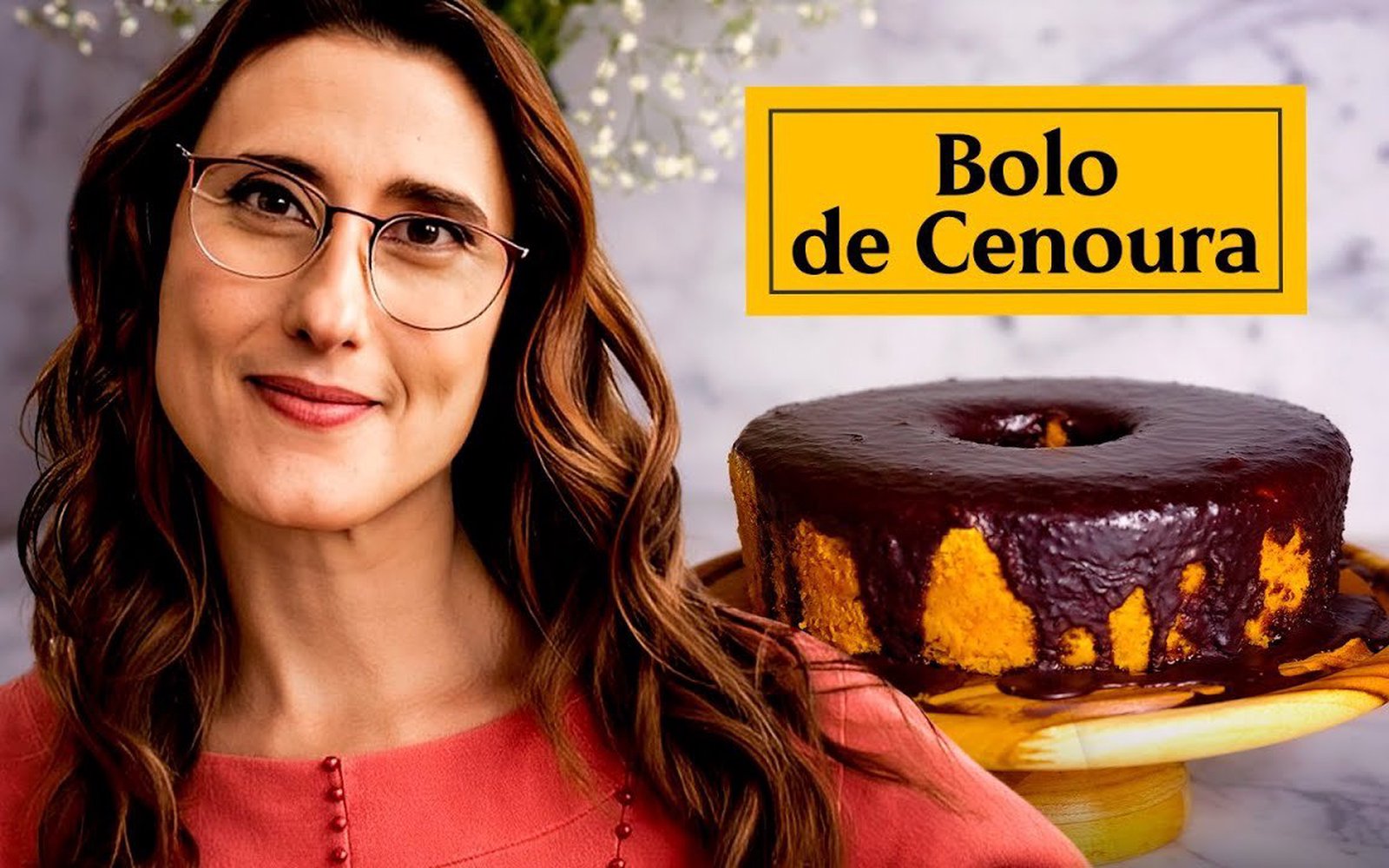 Bolo Fofinho de Cenoura com Calda de Chocolate
