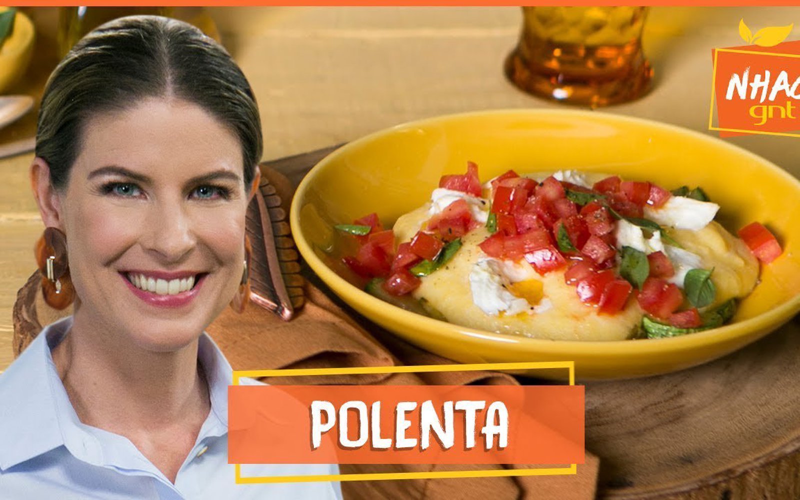 Polenta Cremosa com Refogado de Legumes e Salada Caprese