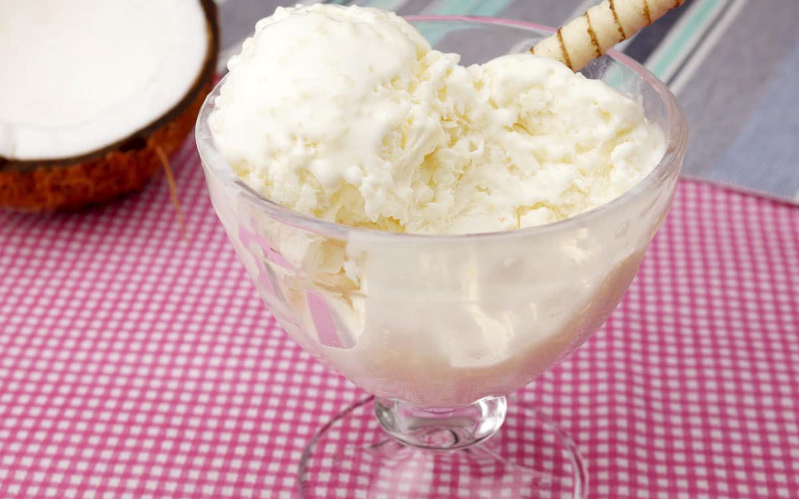Sorvete de Tapioca com Coco Super Cremoso Igual de Sorveteria