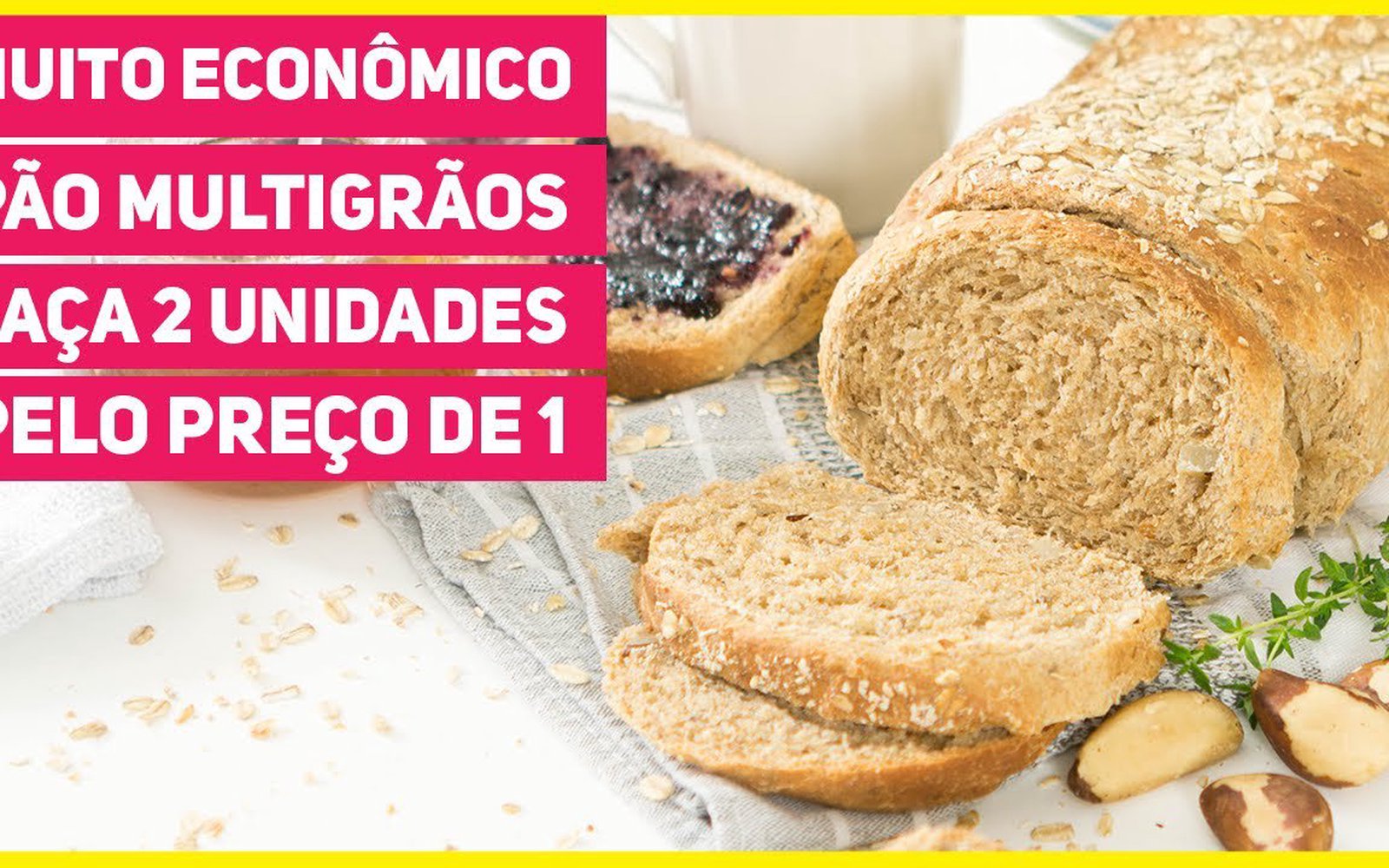 Pão Multigrãos Caseiro Bem Fofinho