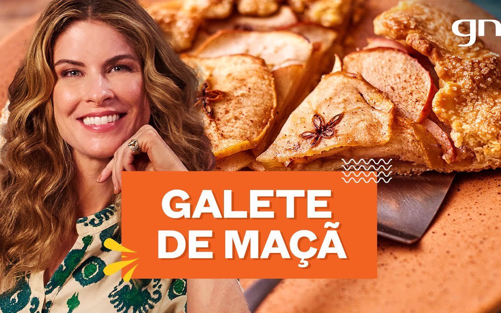 Galete de Maçã: torta rústica com massa crocante