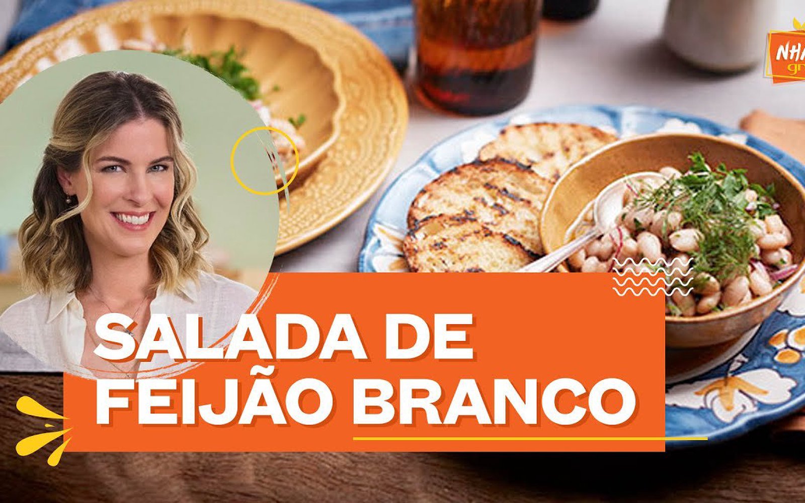 Salada de Feijão Branco Marinado