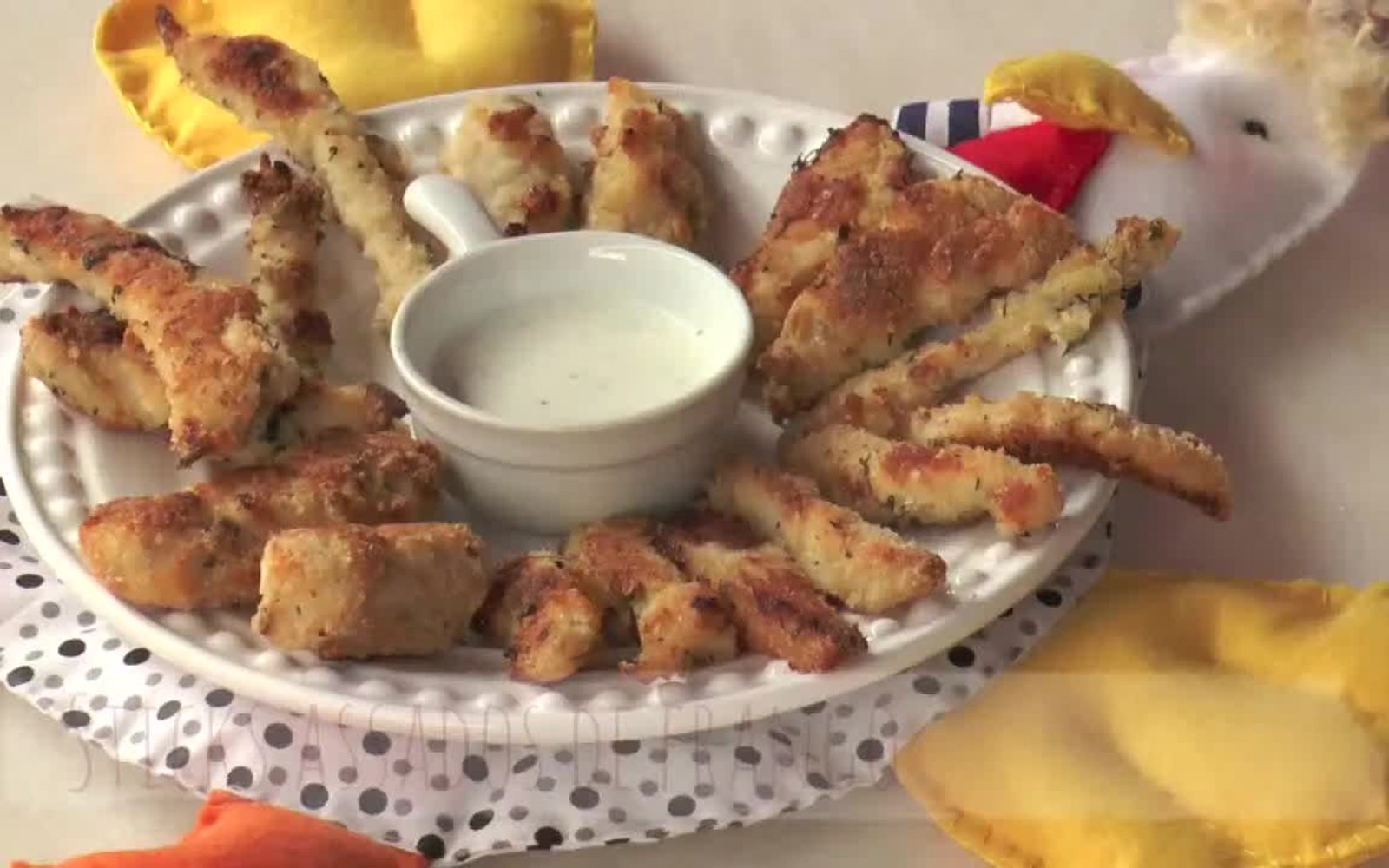 Receita de Sticks de Frango Assados