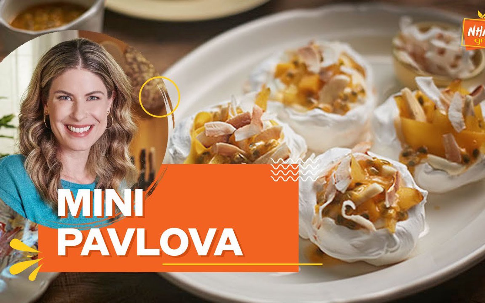 Pavlova com Creme de Maracujá e Frutas Picadas