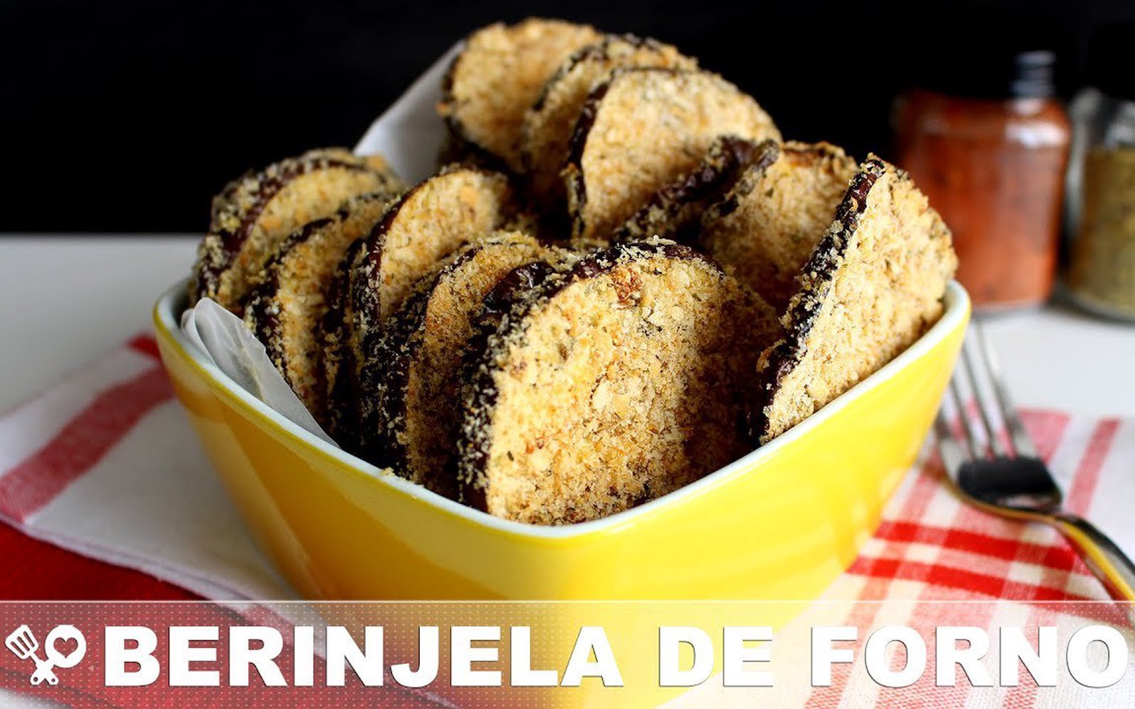 Berinjela de Forno Crocante