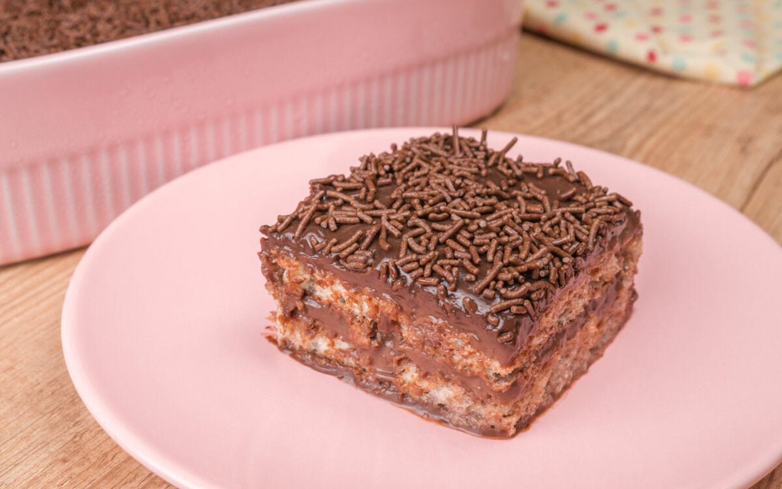 Pavê de Brigadeiro com Pão de Forma