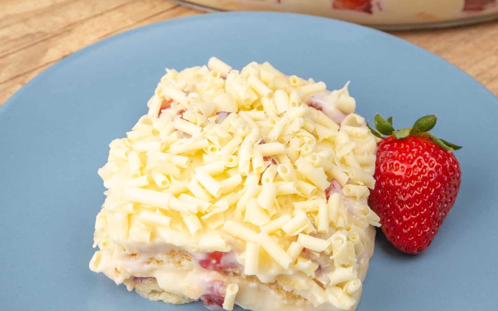 Pavê de Morango com Chocolate Branco