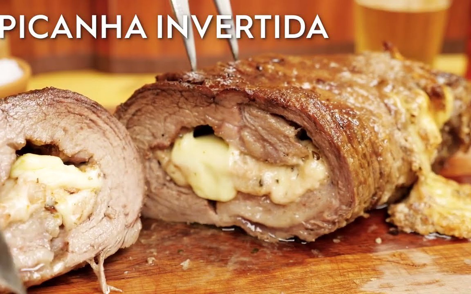 Picanha Invertida com Provolone e Bacon