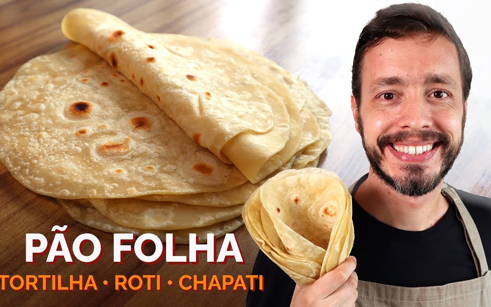 Pão Folha (Tortilha, Roti ou Chapati)