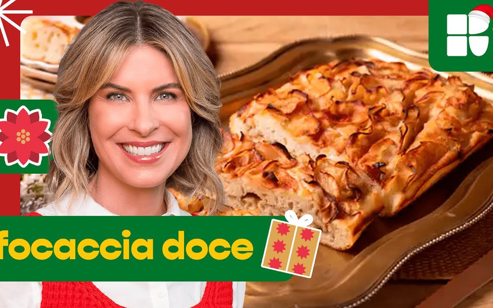 Focaccia de maçã com canela (sem sova)