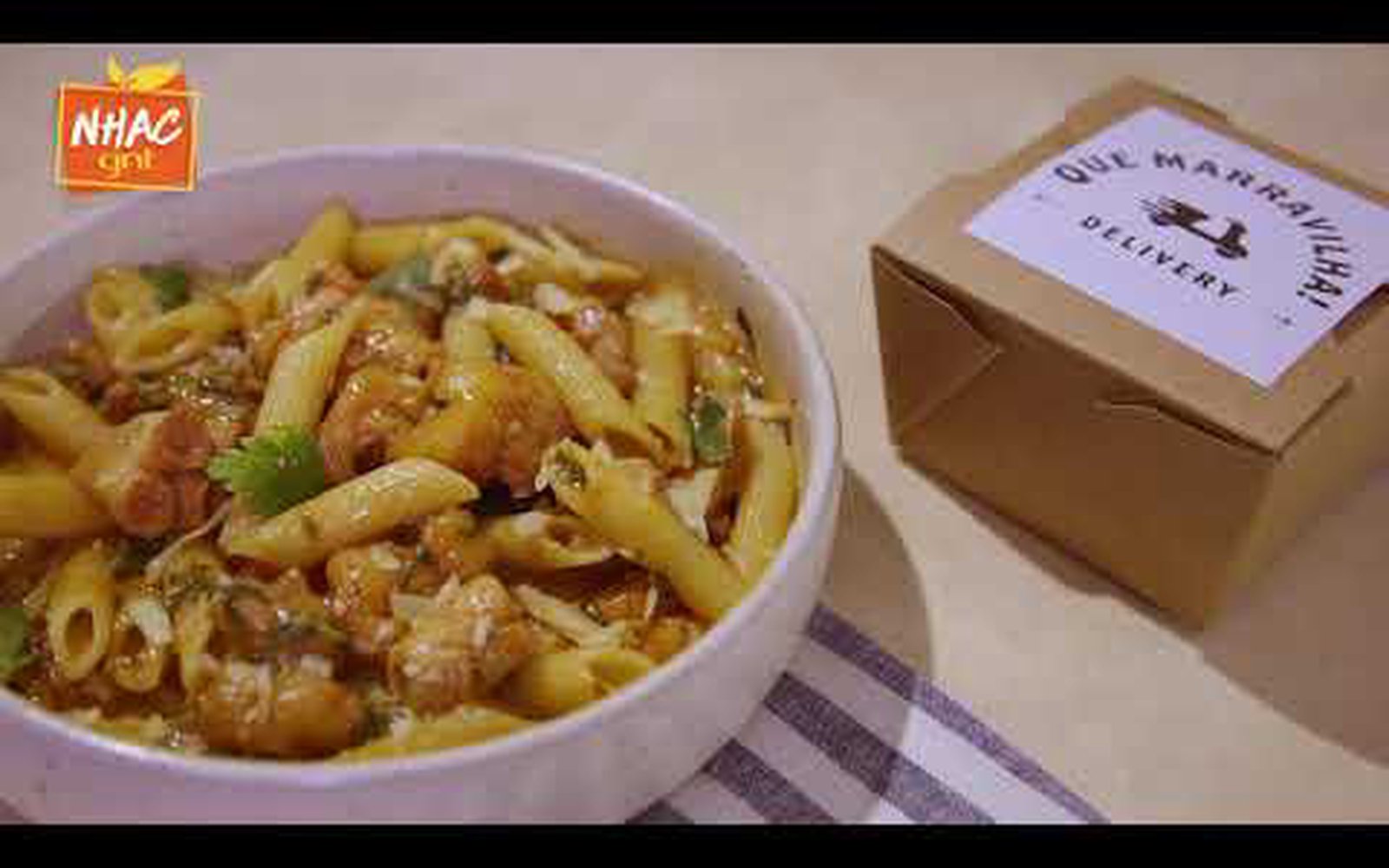 Penne com Frutos do Mar