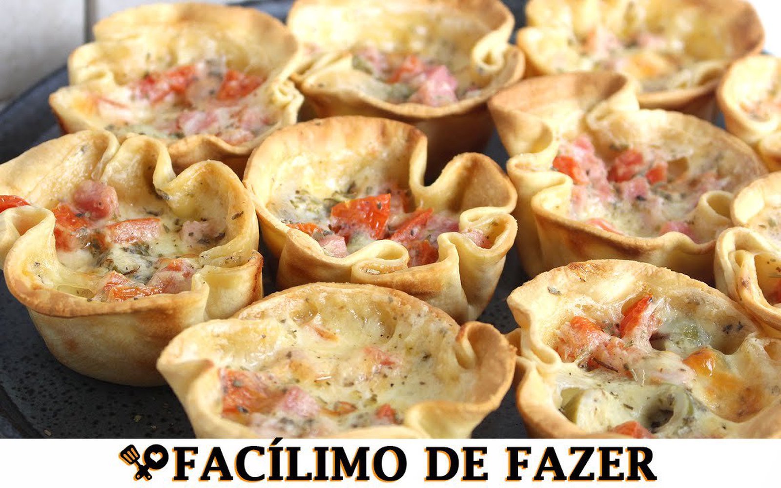 Cestinha Recheada com Massa de Pastel