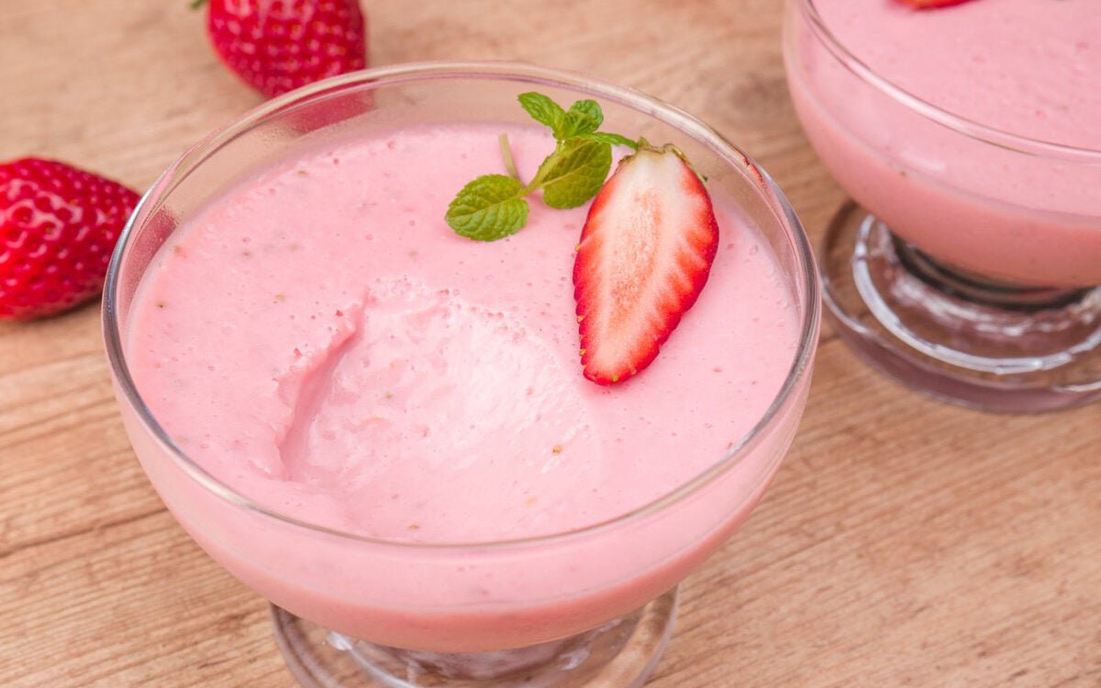 Mousse de Morango de Liquidificador