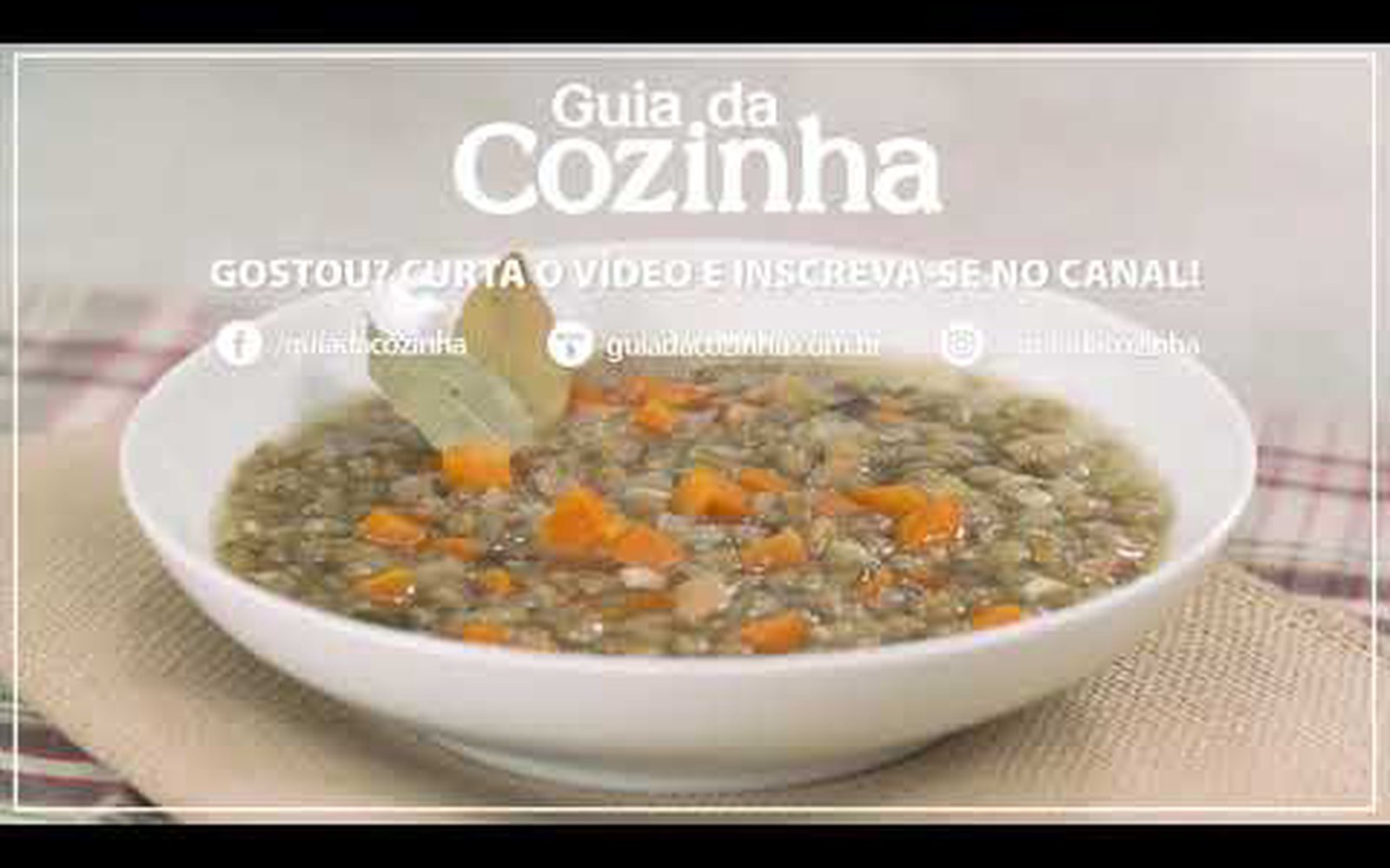 Sopa de Lentilha com Bacon