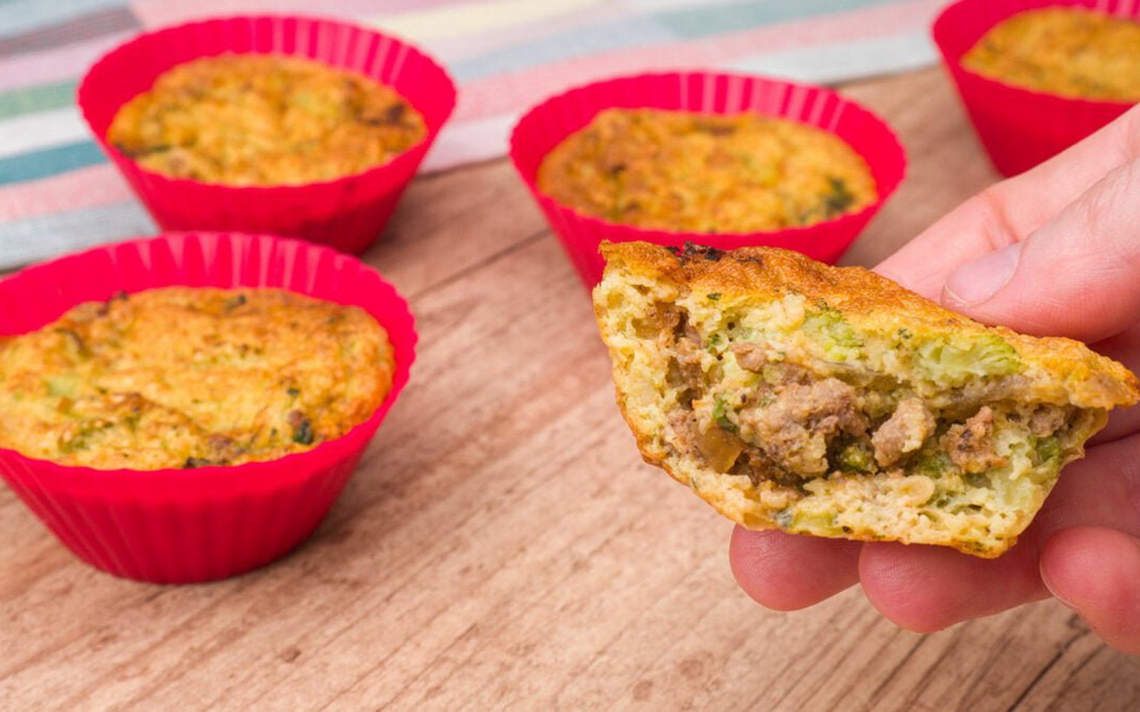 Lanche Saudável Bolinho de Brócolis