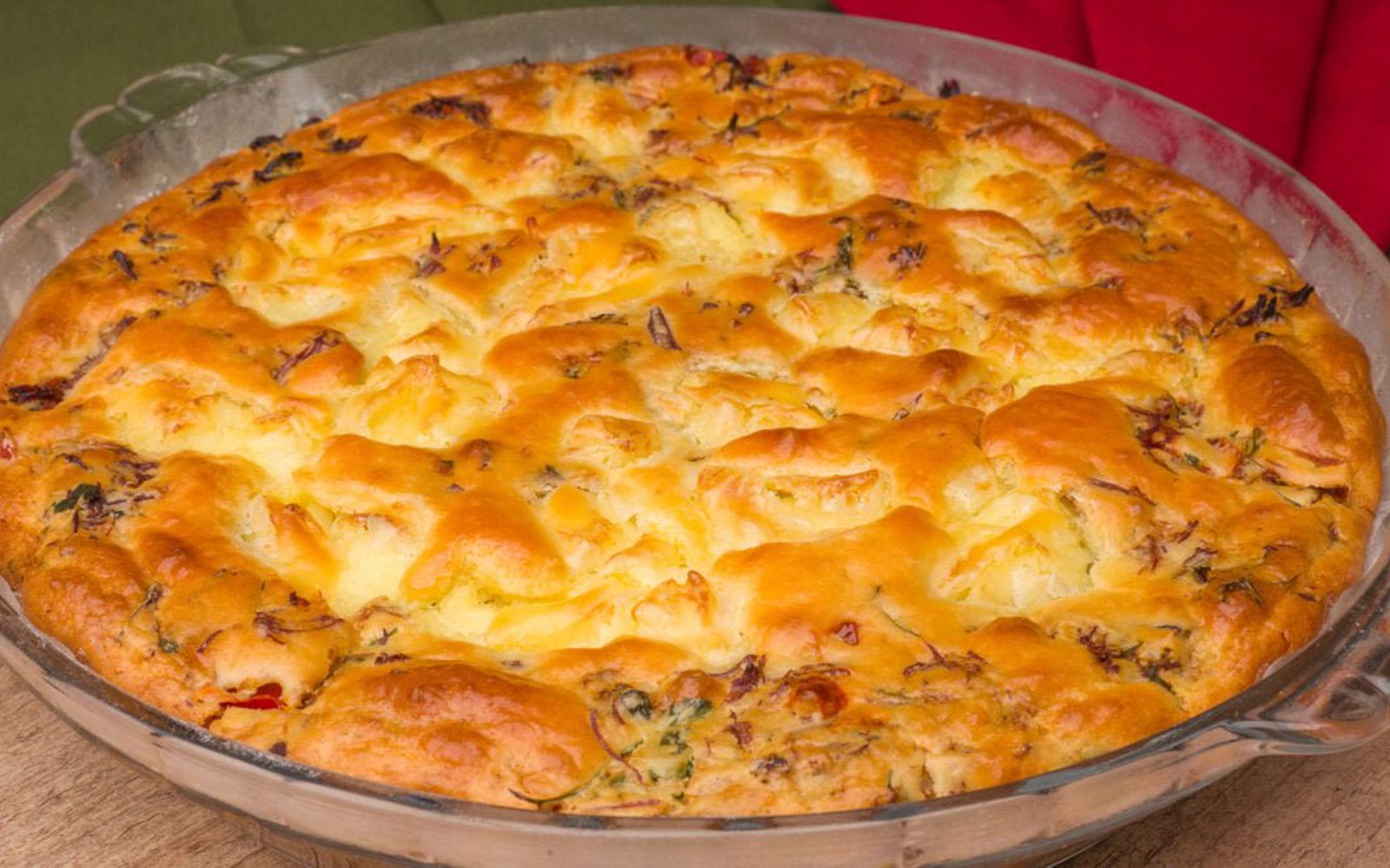 Torta de Liquidificador de Carne Seca