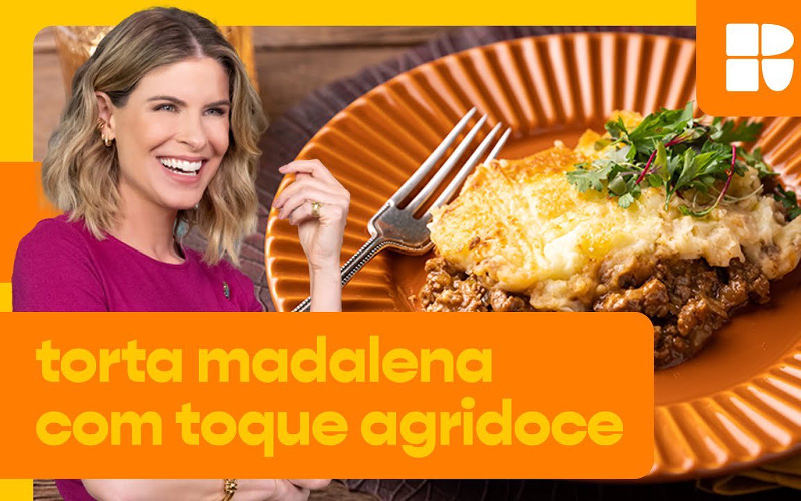Torta Madalena com toque agridoce