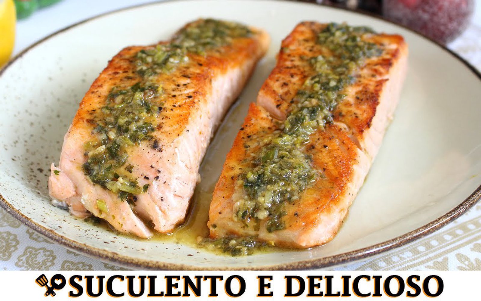 Salmão na Manteiga com Ervas
