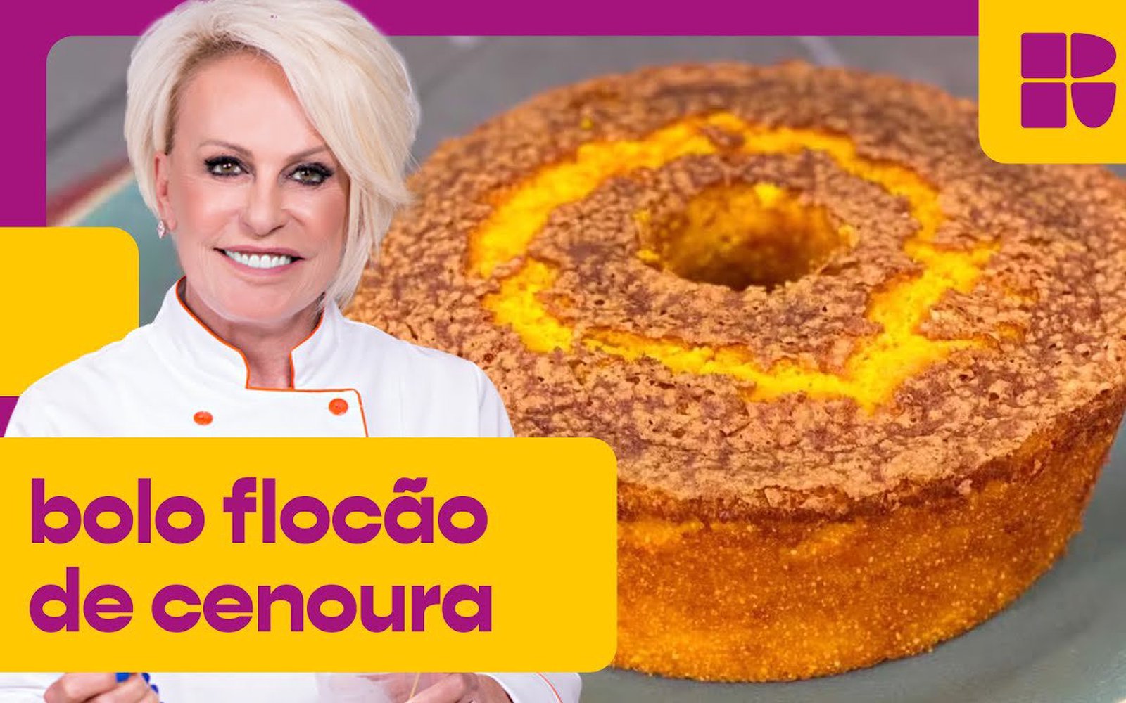 Bolo Flocão de Cenoura