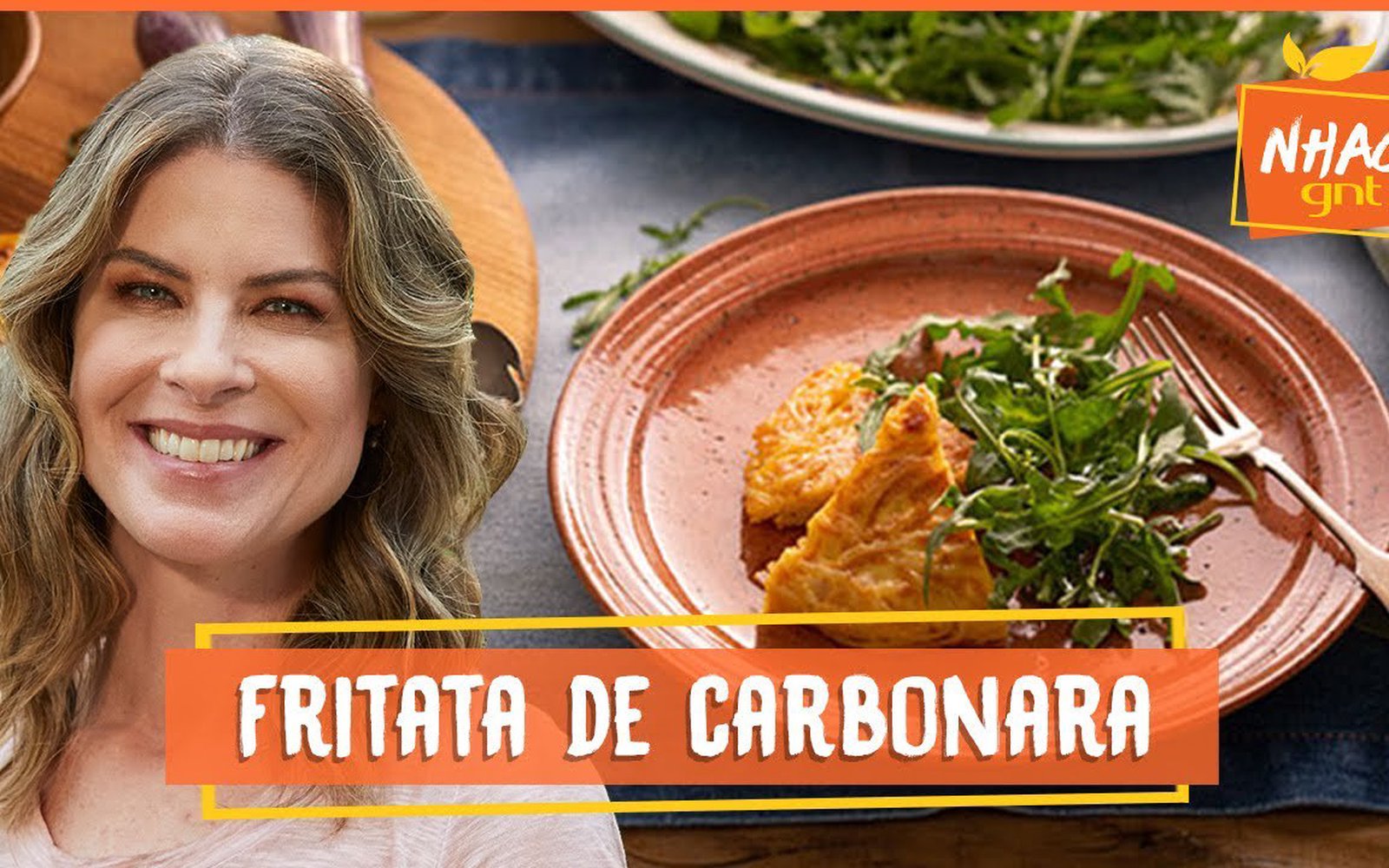 Fritata de Espaguete à Carbonara