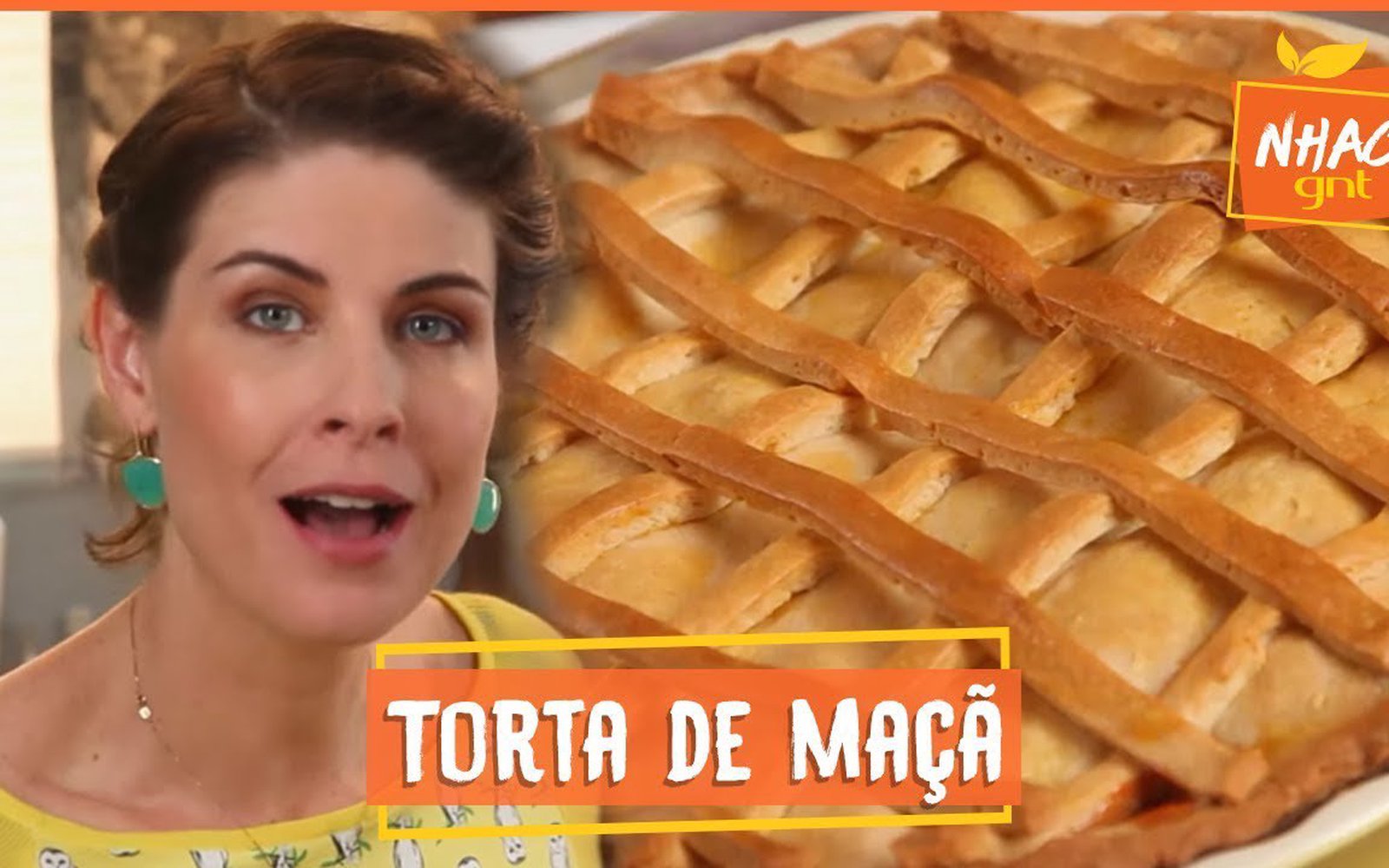 Torta prática de maçã verde