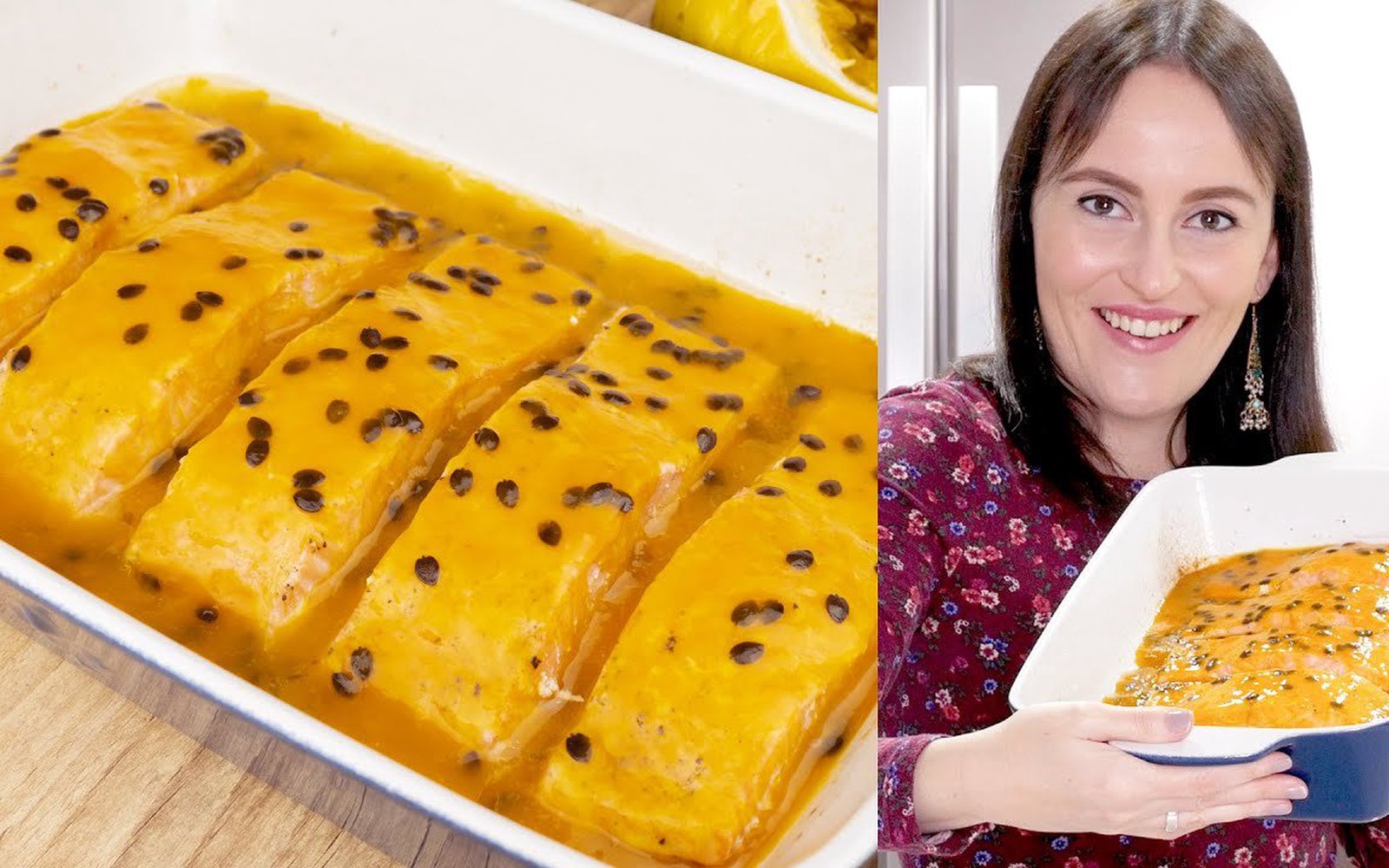 Salmão ao Molho de Maracujá