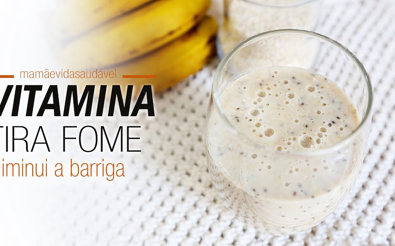 Vitamina Tira Fome com Chia e Banana