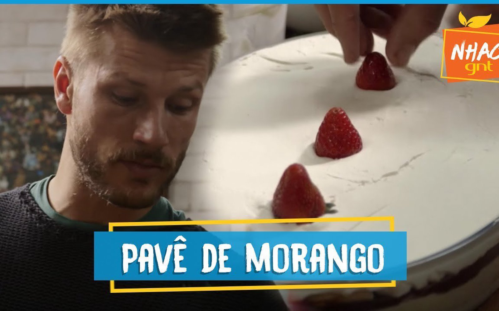 Pavê de morango do Rodrigo Hilbert