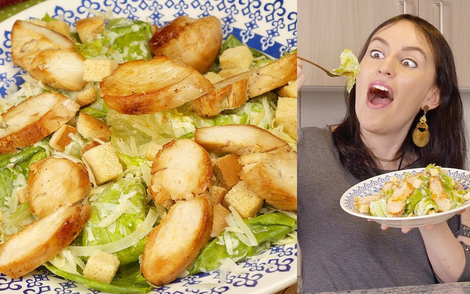 Salada Caesar com Frango
