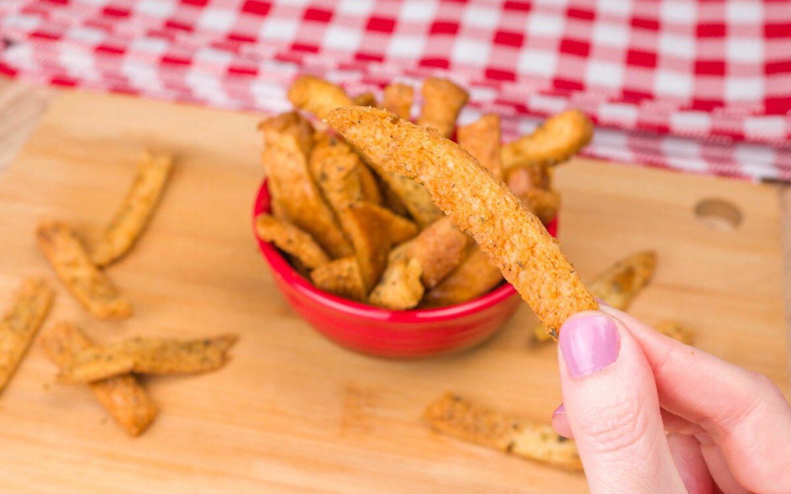 Torradas com Sobras de Pão de Forma Croutons