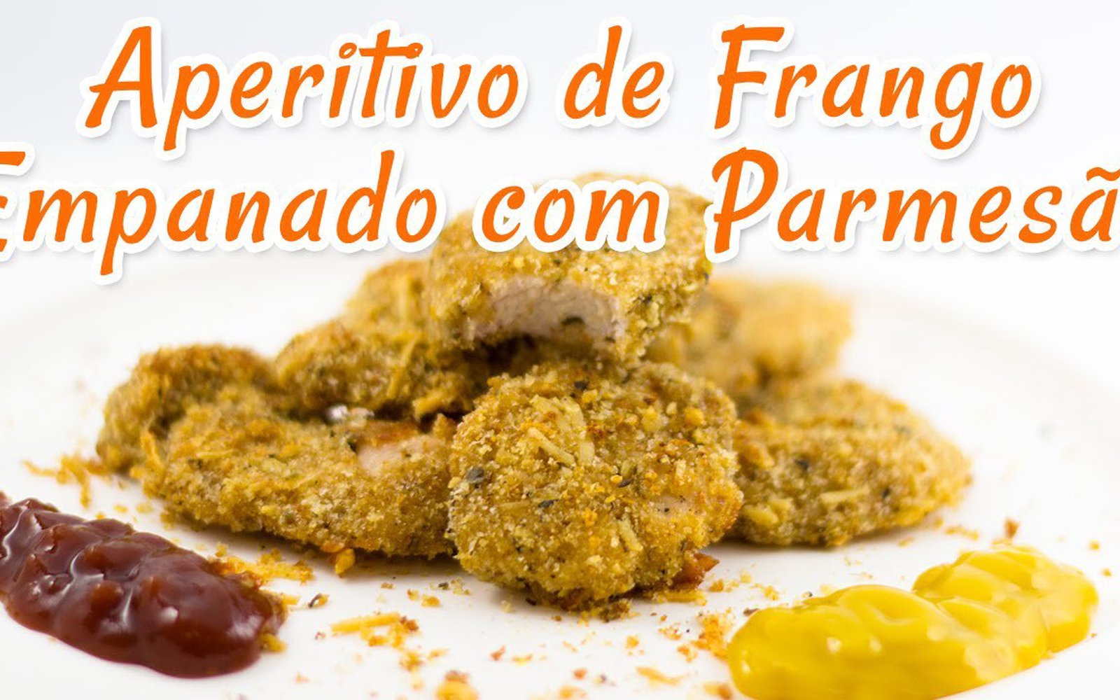 Aperitivo de Frango Empanado com Parmesão
