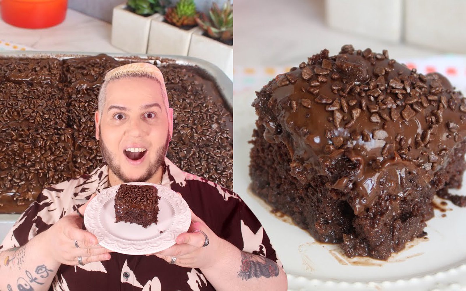 Bolo de Chocolate Molhadão