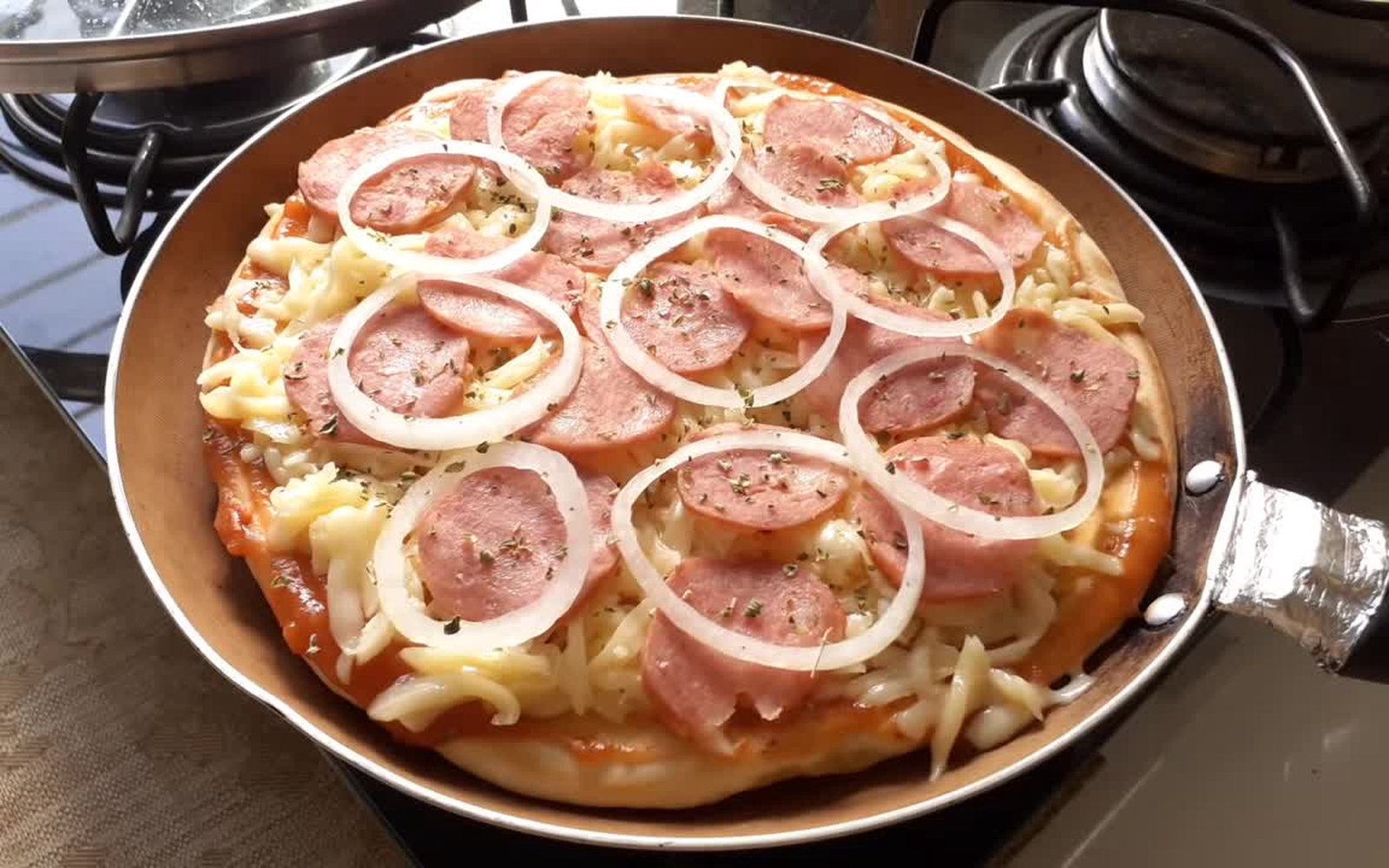 Receita de Pizza de Frigideira