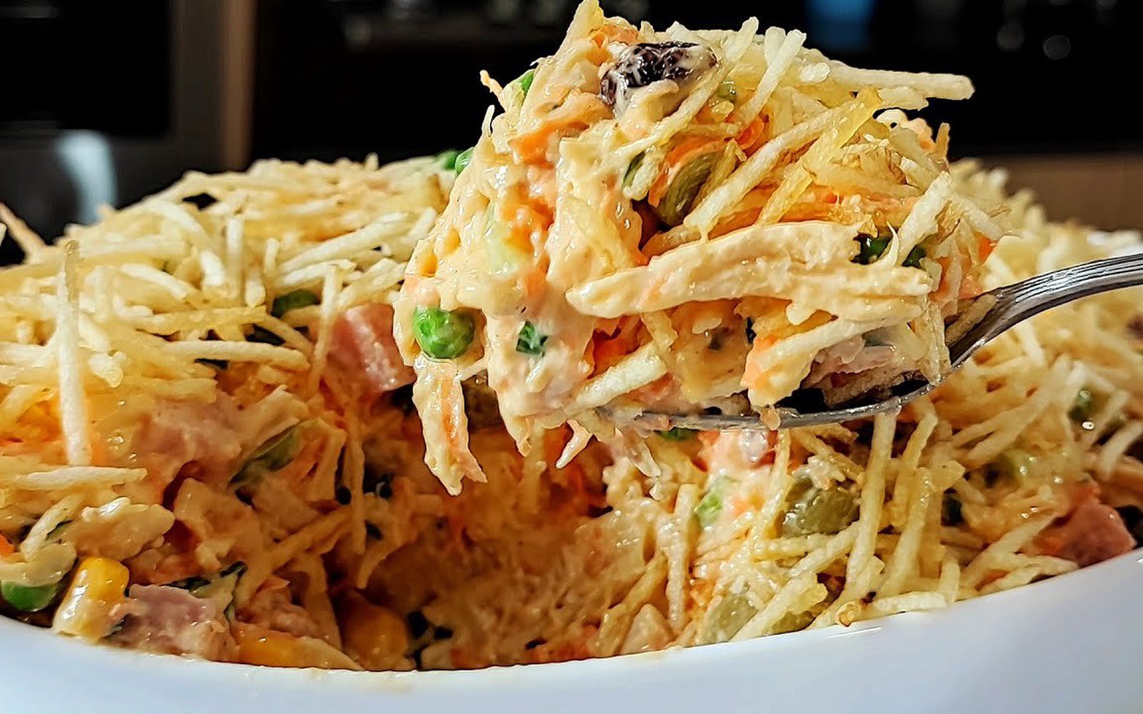 Salpicão de Frango Cremoso com Bacon