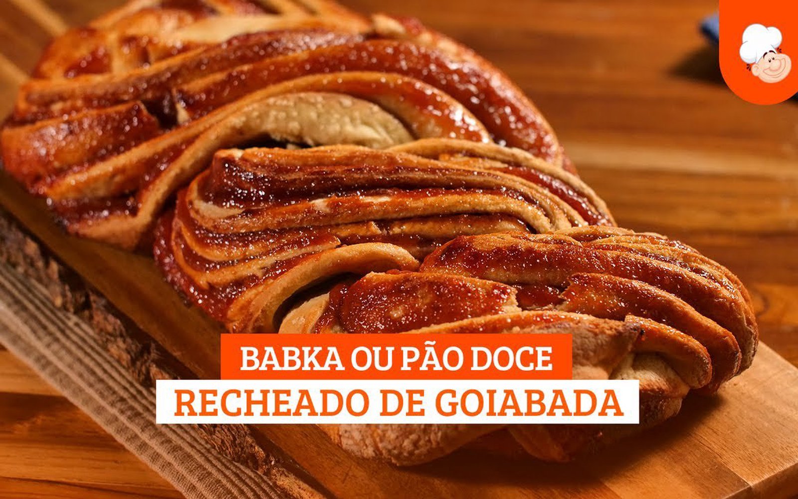 Babka ou Pão Doce Recheado de Goiabada
