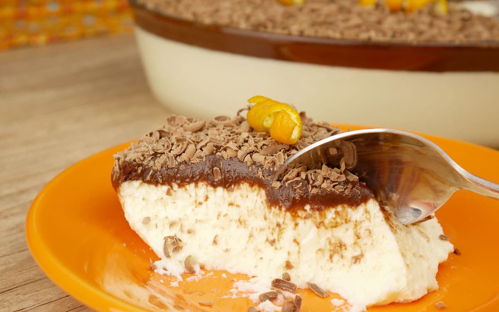 Mousse de Laranja com Chocolate