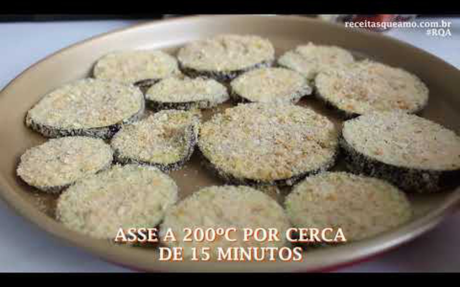 Berinjela de Forno Crocante