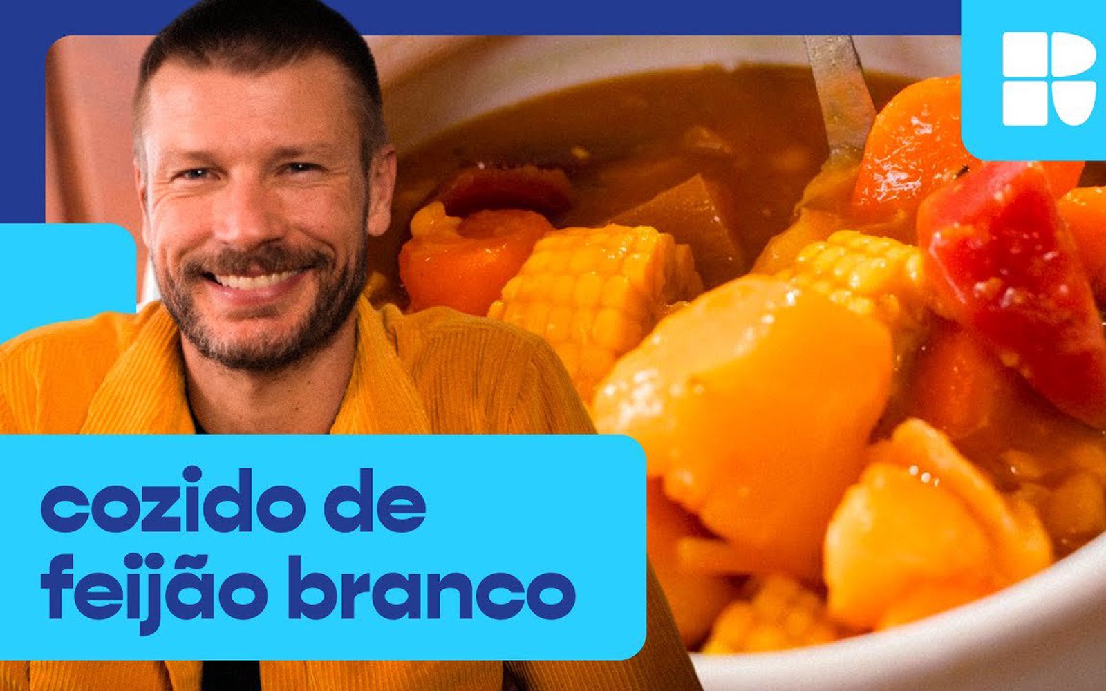 Cozido de feijão branco com legumes