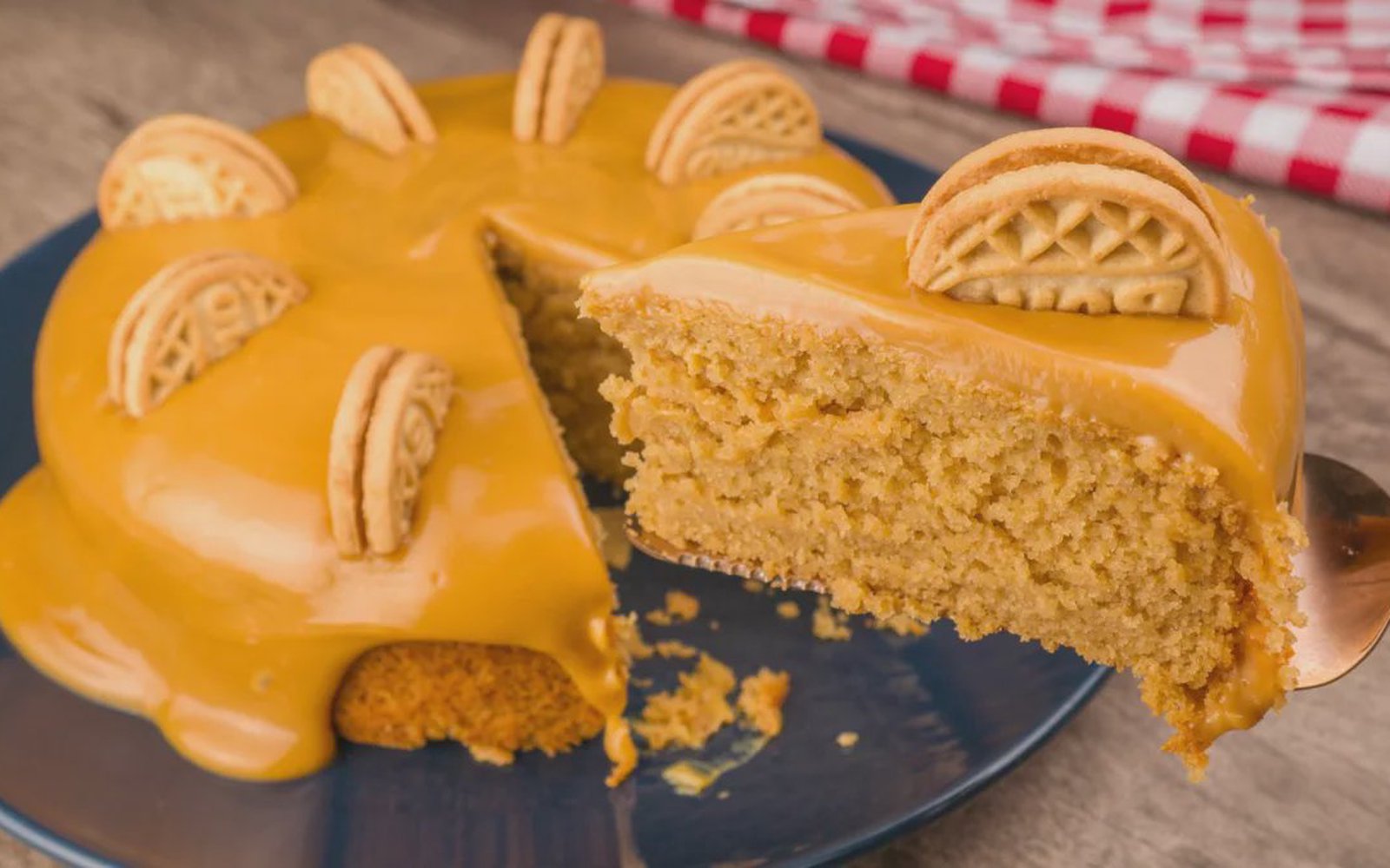 Bolo Bono de Doce de Leite
