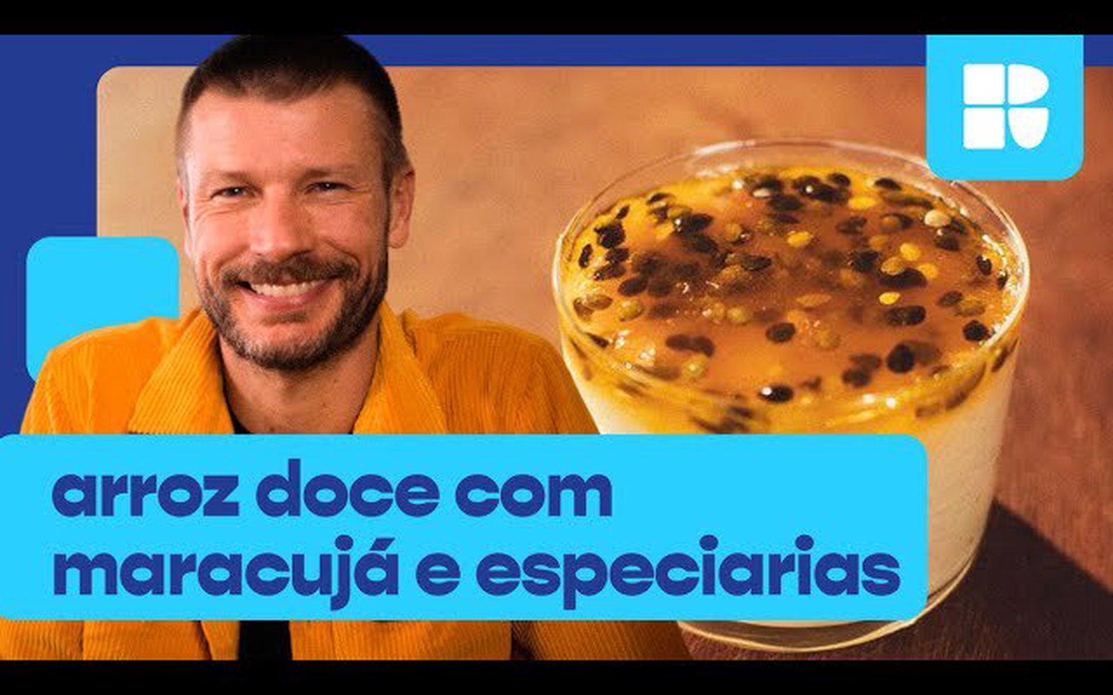 Arroz-doce com maracujá e especiarias