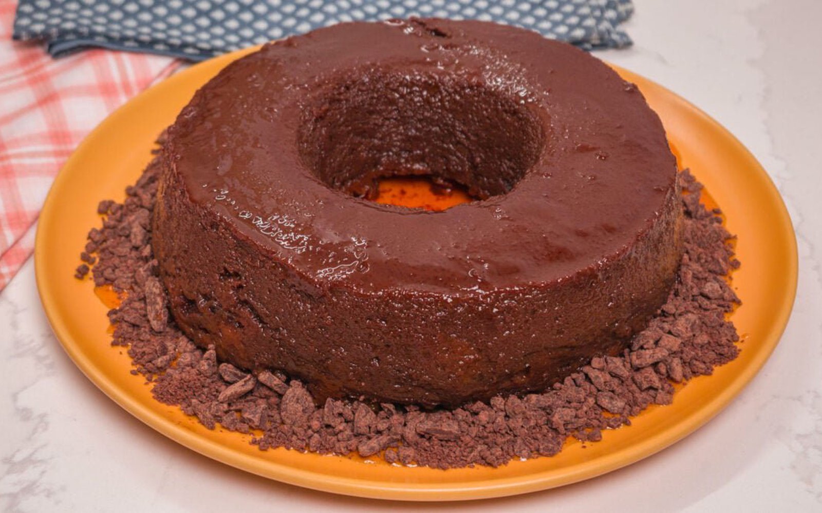 Pudim de Chocolate com Chocotone