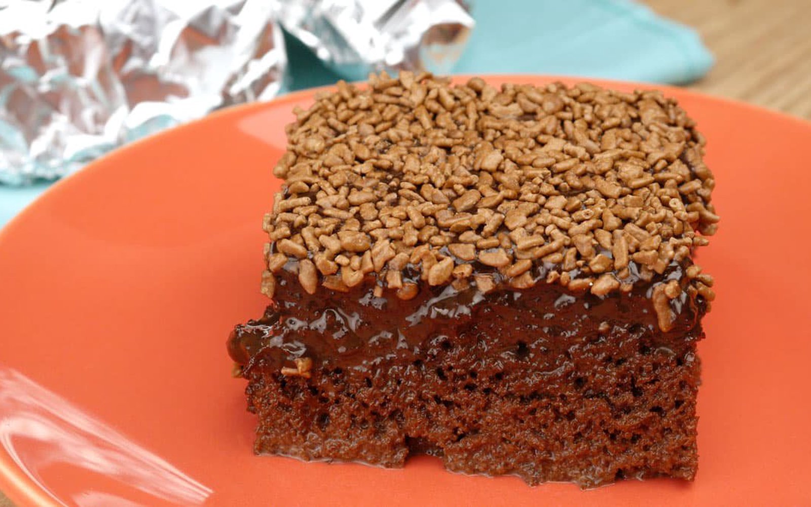 Bolo Gelado de Brigadeiro